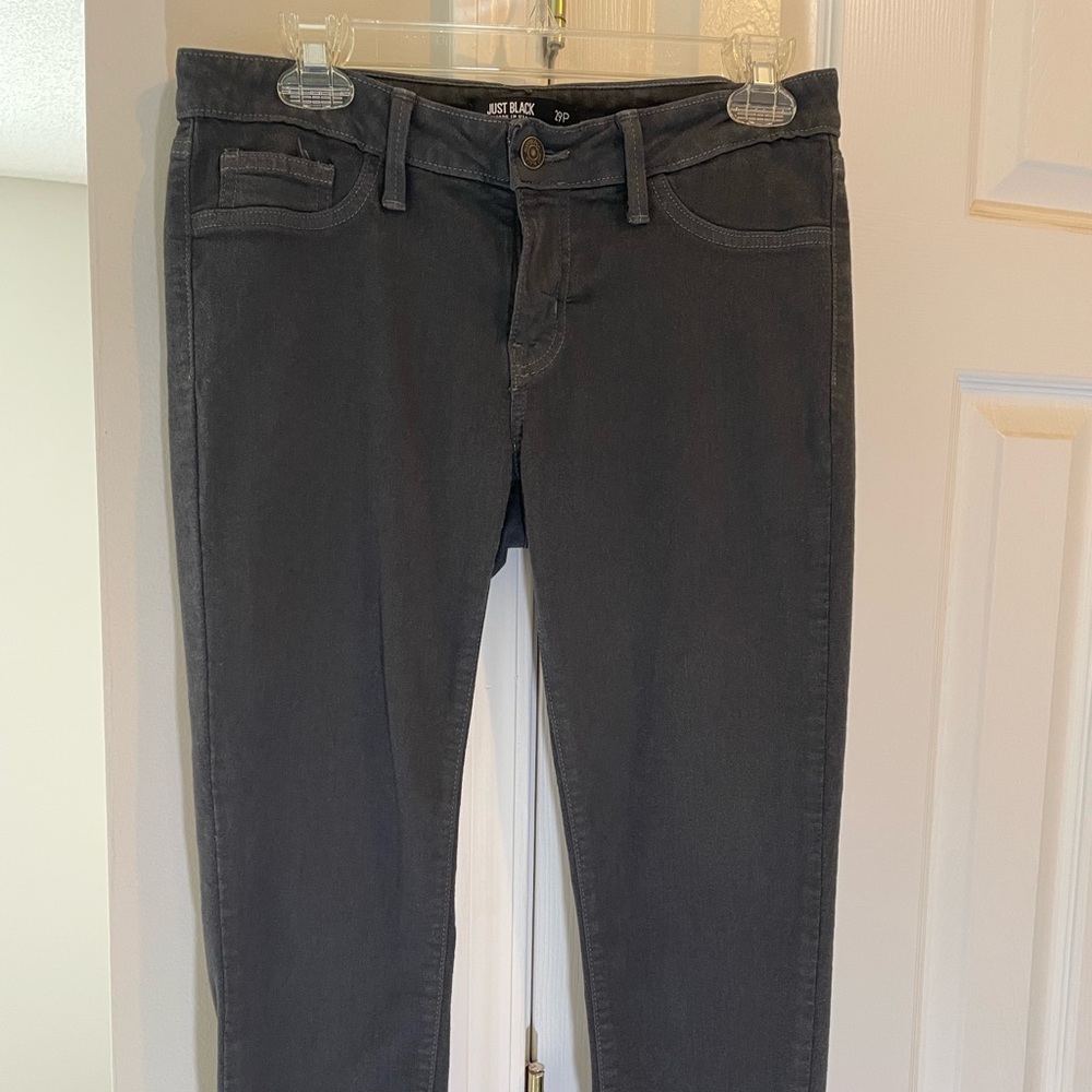 Stitch Fix jeans by Just Black size 29 petite in a dark gray stretch material.